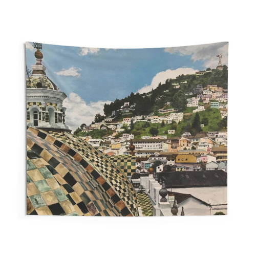 Overlooking Quito, Ecuador Travel Tapestry