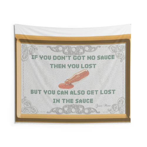 Lost in the Sauce Gucci Inspired Tapestry Wall Hanging