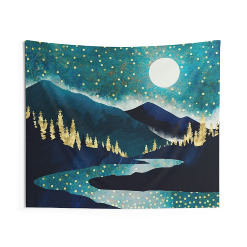 Summer Stars Celestial Tapestry Wall Hanging