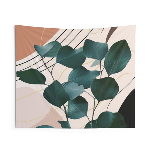 Eucalyptus Glam Tropical Wall Art Tapestry