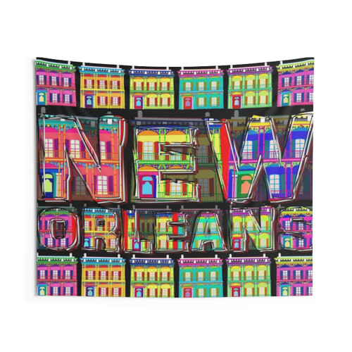 New Orleans City Tapestry Wall Hanging
