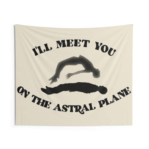 Astral Projection Tapestry with Psychedelic Imagery