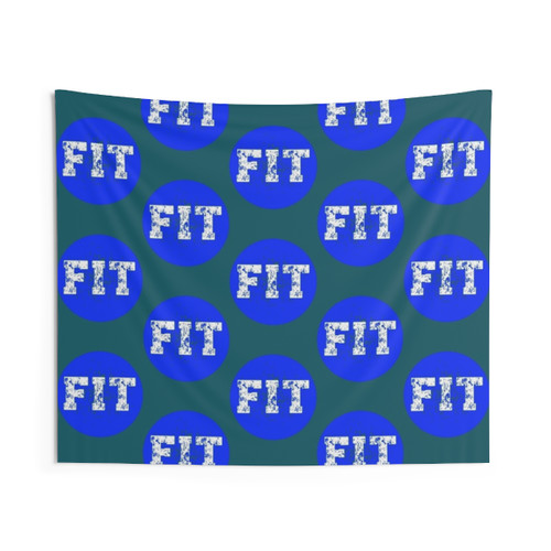 FIT NYC Vintage Distressed College Font Tapestry