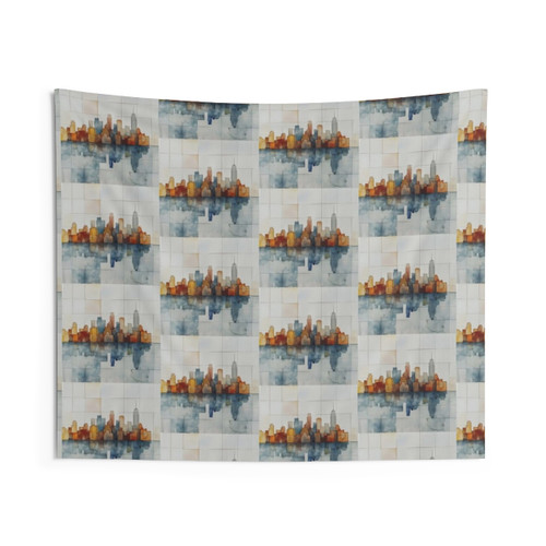 City Building Views Tapestry Wall Hanging