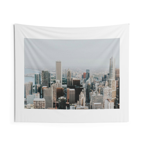 Skyscrapers in Chicago Tapestry Wall Hanging