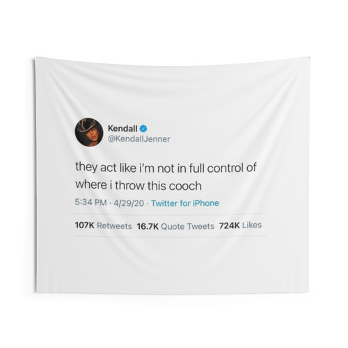 Kendall Jenner Funny Twitter Tapestry