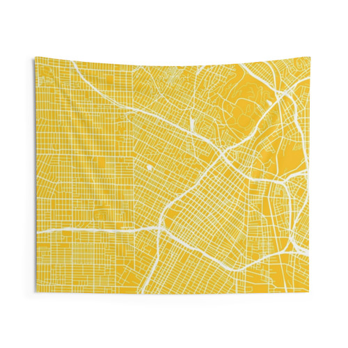 Los Angeles Map Tapestry - Graphic Wall Art