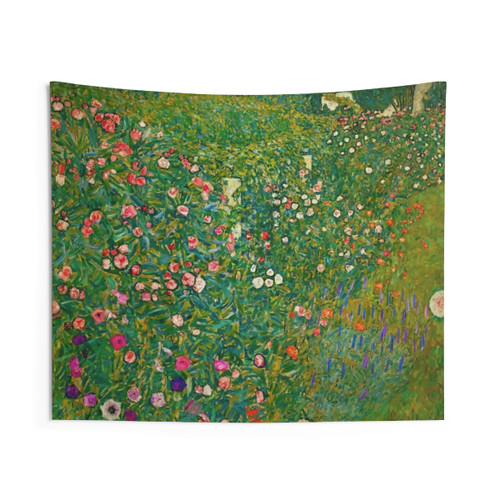 Gustav Klimt Italian Horticultural Landscape Tapestry
