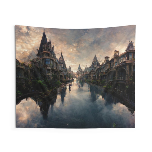 Rivendell Elf City Tapestry