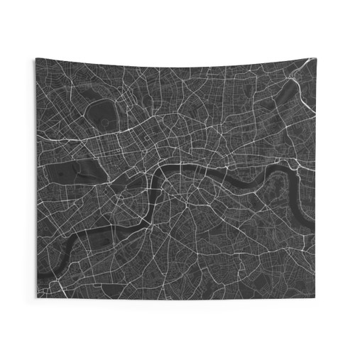 London England Map Tapestry
