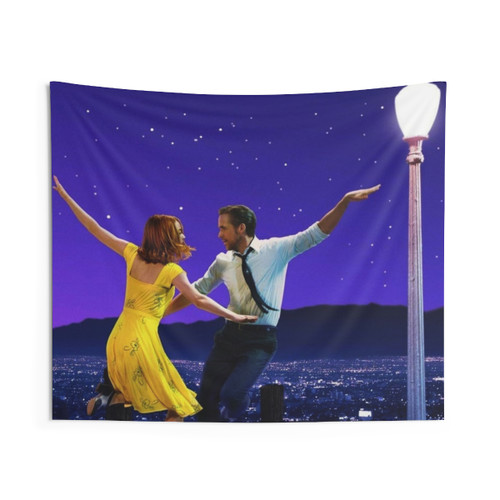 Blue Night Sky Tapestry - LA La Land Inspired Wall Hanging