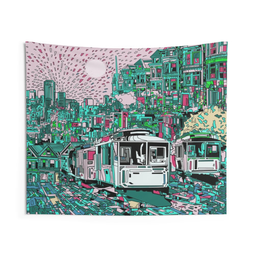 San Francisco Cityscape Tapestry