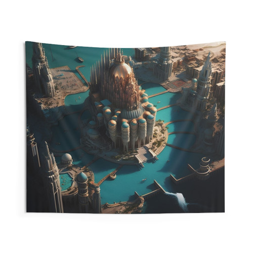 Atlantis Mystery Landscape Tapestry