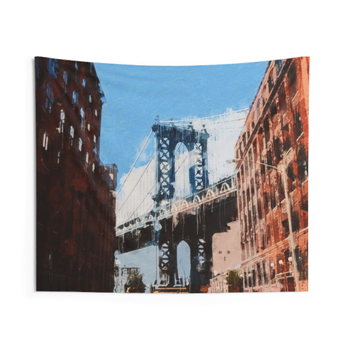 New York City Manhattan Panorama Tapestry