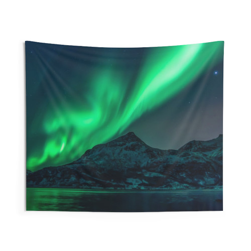 Aurora Borealis Landscape Tapestry Wall Hanging