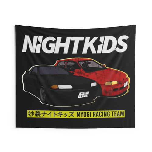 Initial D Night Kids Print Tapestry