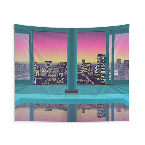 Hiroshi Nagai Vaporwave Aesthetic Tapestry