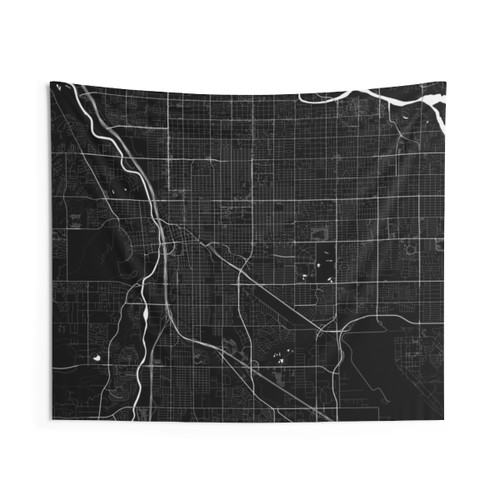 Tucson Map Tapestry Wall Hanging