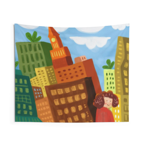 Vibrant Cityscape Tapestry