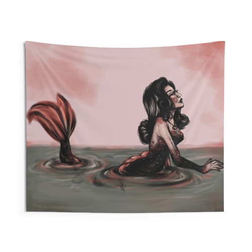 Old Hollywood Mermaid Tapestry