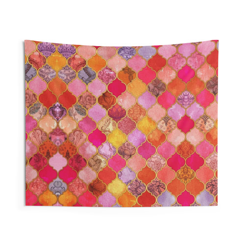 Decorative Moroccan Tile Pattern Tapestry