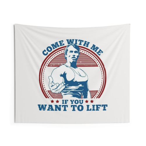 Come With Me Bodybuilding Tapestry