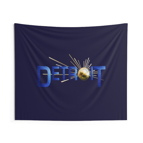 Detroit 313 Tapestry - Urban Cityscape Wall Art