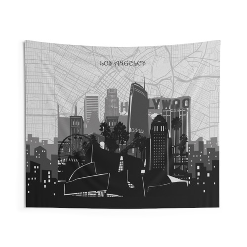 Los Angeles Skyline Tapestry - Cityscape Wall Art