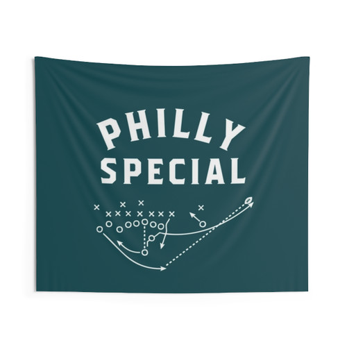 Philadelphia Eagles Philly Special Trick Play Tapestry