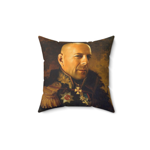 Custom Bruce Willis Portrait Pillow