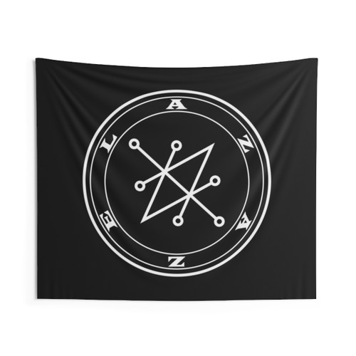 Occult Sigil Tapestry with Azazel Demon Design