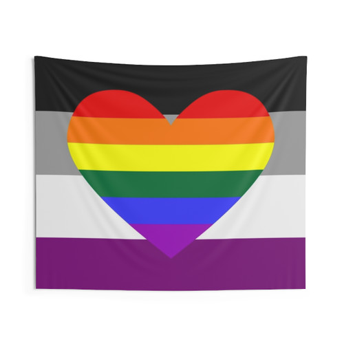 Homoromantic Asexual Pride Tapestry