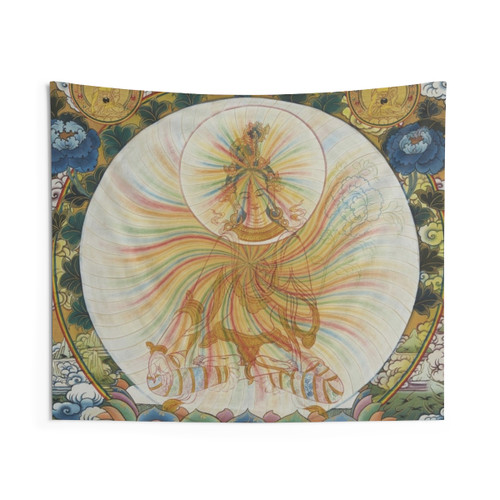 Rainbow White Tara Tapestry Wall Hanging