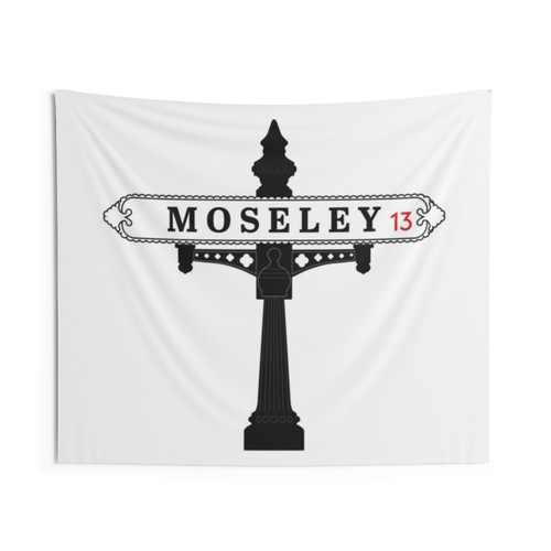 Moseley B13 Vintage Street Sign Tapestry
