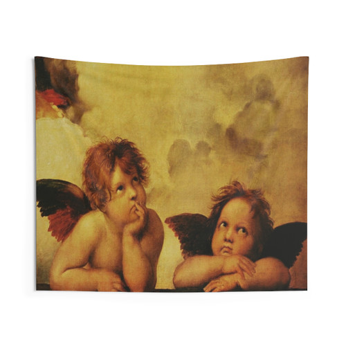 Angels Cherubs Sistine Madonna Tapestry