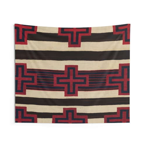 Navajo Inspired Woven Tapestry Blanket