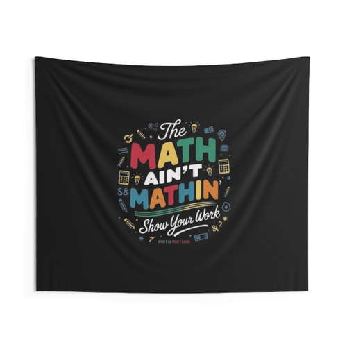 Funny Math Design Tapestry