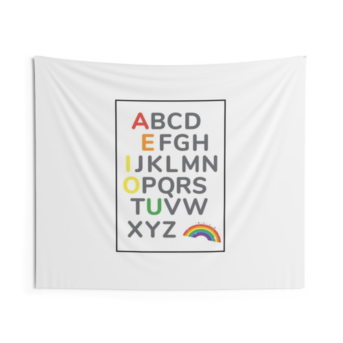 Educational Kids Alphabet Tapestry
