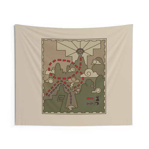 Kuzco Disney Map Tapestry