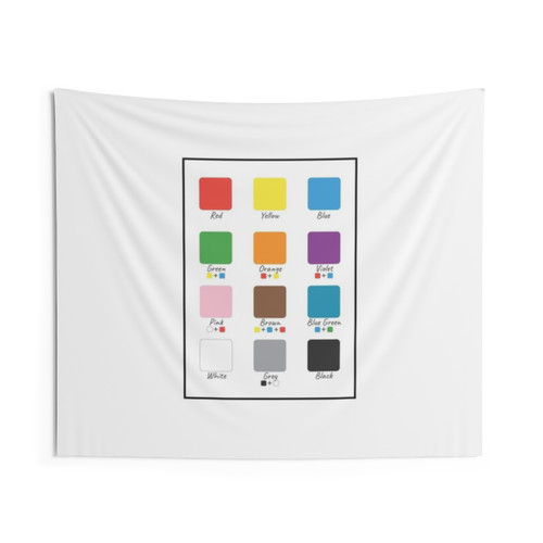 Educational Kids Tapestry with Color Names