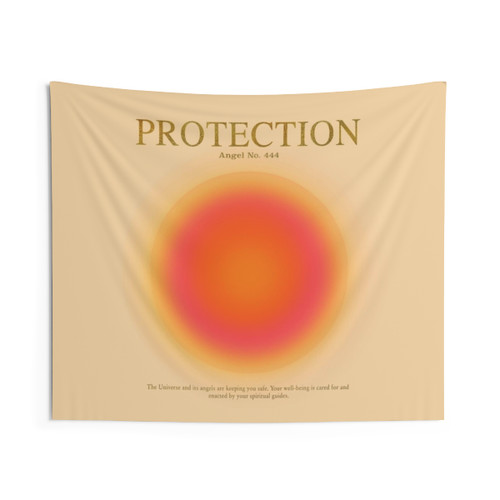 Angel Number 444 Protection Tapestry with Gradient Design