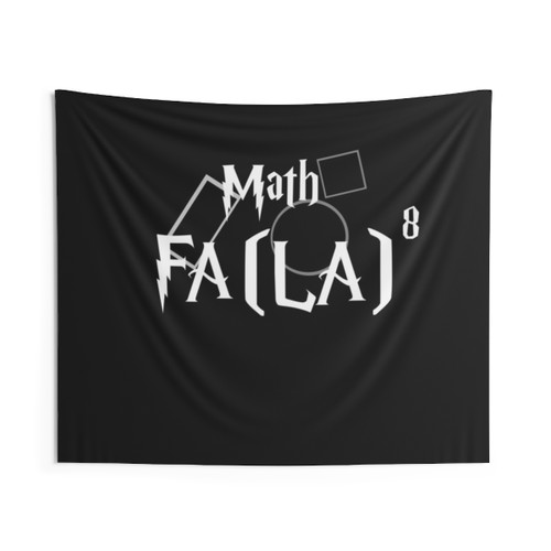 Funny Math Teacher Tapestry with Fa (La)8 Design