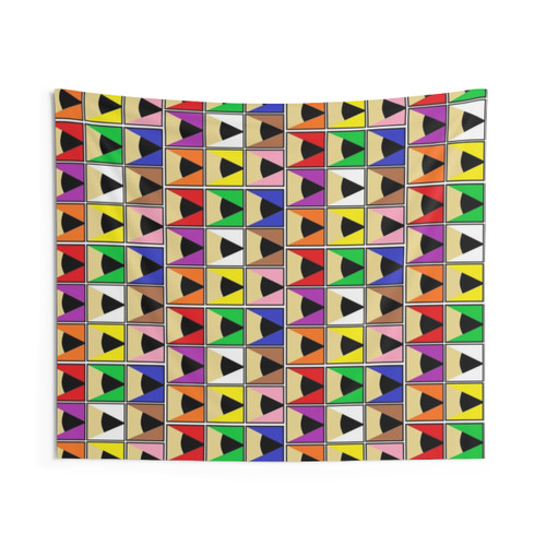 Vibrant Pencil Tapestry Wall Decor