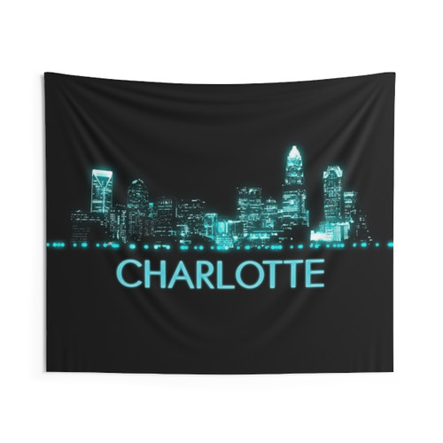 Charlotte Skyline Tapestry Wall Art