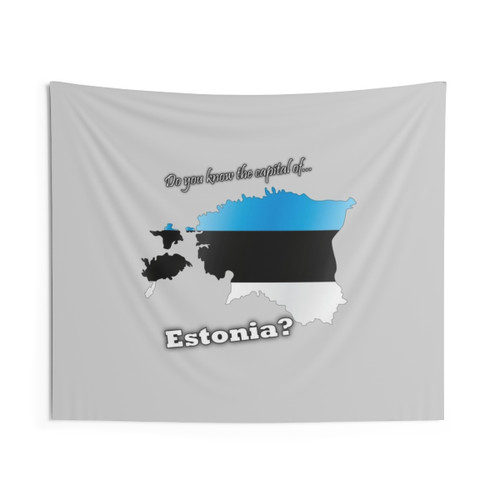 Estonia Country Specific Tapestry with Map and Flag