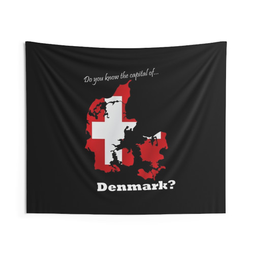Denmark Country Map Tapestry - Educational Geography Quiz