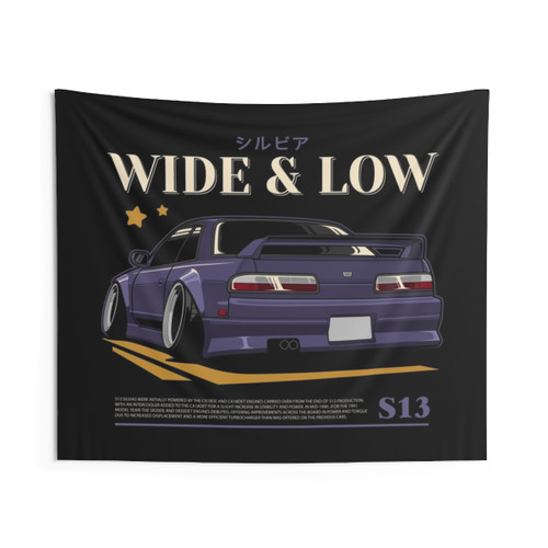 Nissan Silvia S13 JDM Drift Car Tapestry