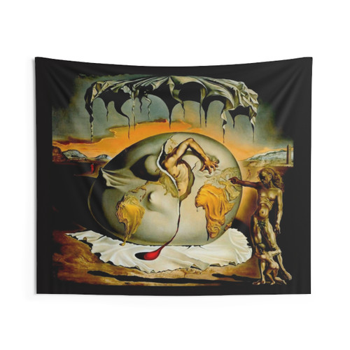 Salvador Dali Painting Print Tapestry