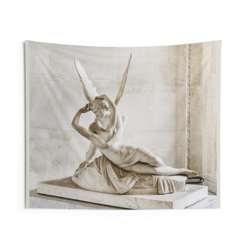 Psyche Revived by Cupid's Kiss Tapestry