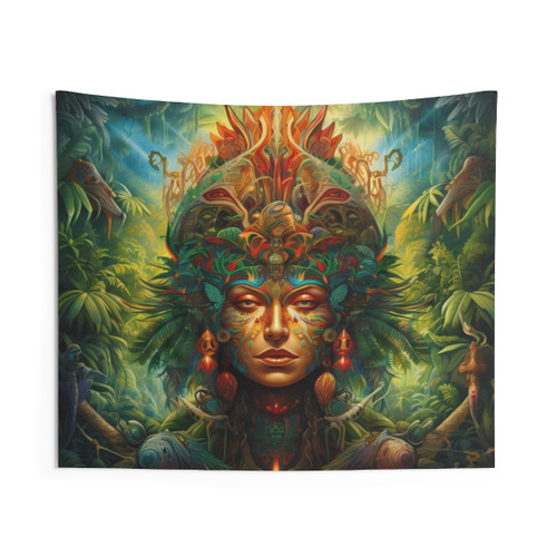 Sacred Ayahuasca Psychedelic Tapestry